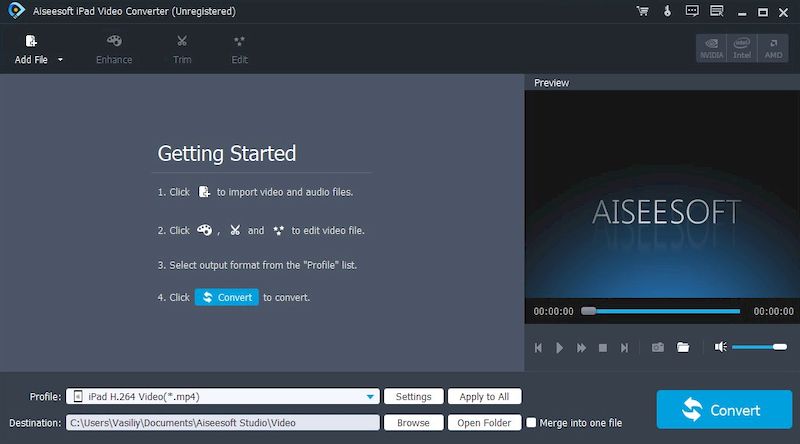 Aiseesoft Video Converter для iPad 8.0.58 с поддержкой русского языка