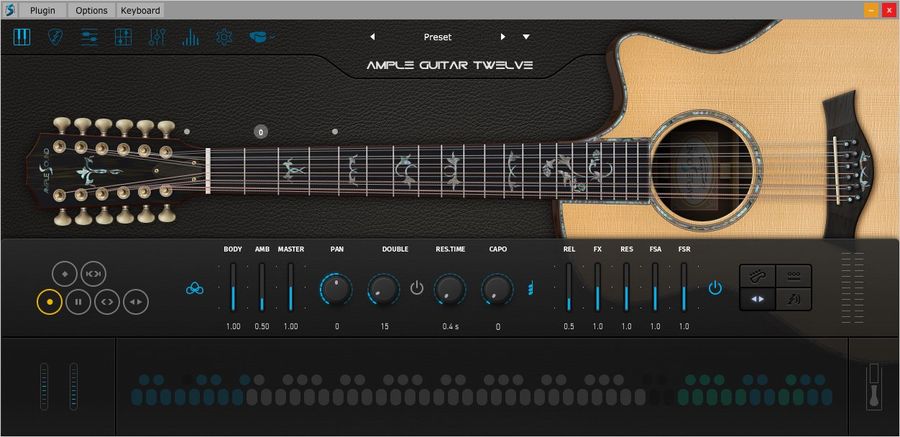 Ample Guitar Twelve версия 3.7.0 для macOS