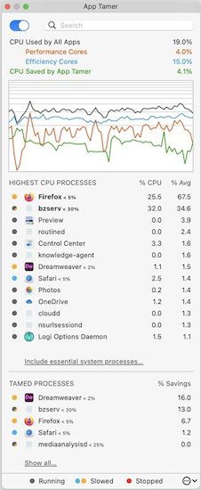 App Tamer версии 2.8.4 для macOS