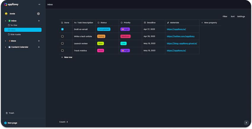 Appflowy версия 0.4.1 для x64