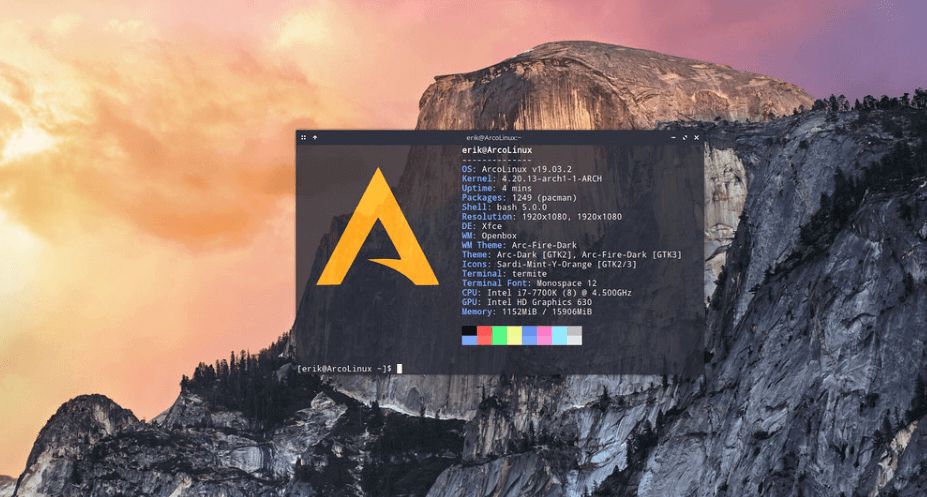 ArcoLinux версия 24.03.01