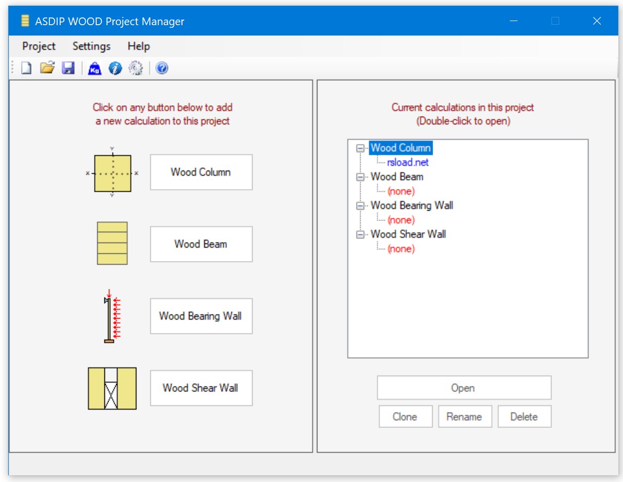 ASDIP Wood версия 3.0