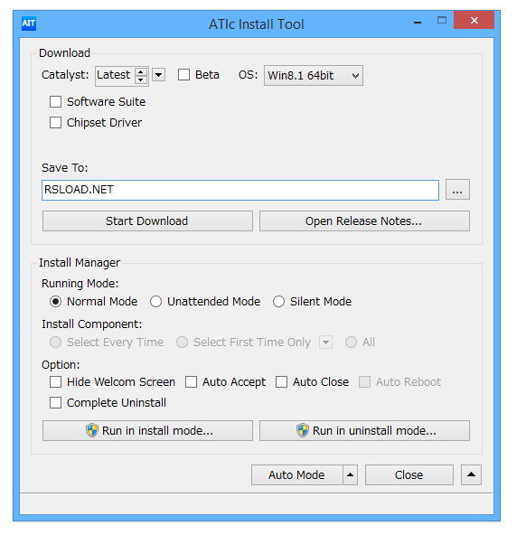 Портативный инструмент установки ATIc версии 3.5.7