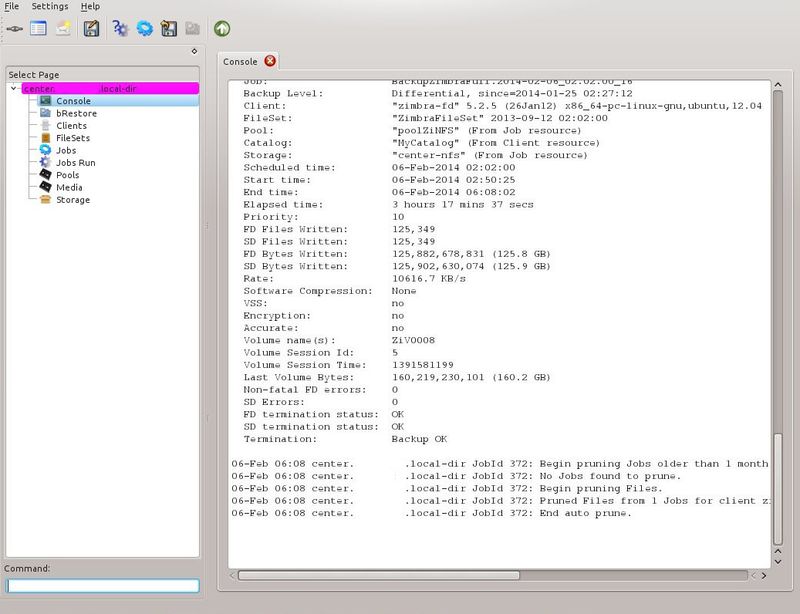 Bacula до версии 13.0.4