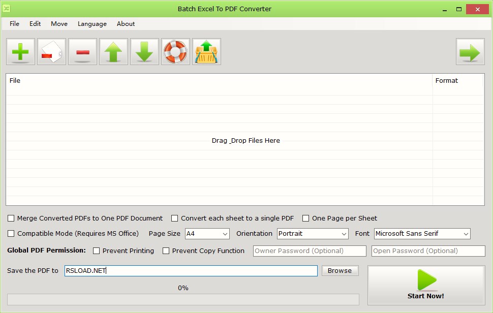 Профессиональный конвертер Batch Excel в PDF версии 1.3