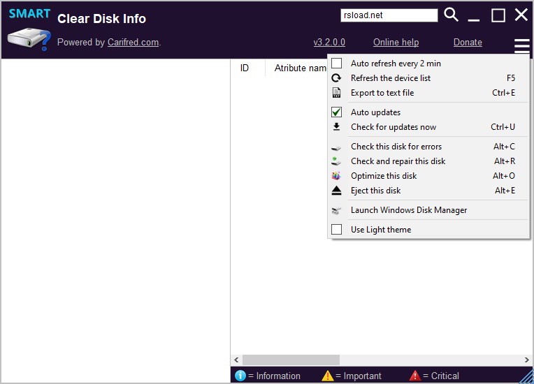 Clear Disk Info версия 4.3.0.0 и Портативная версия