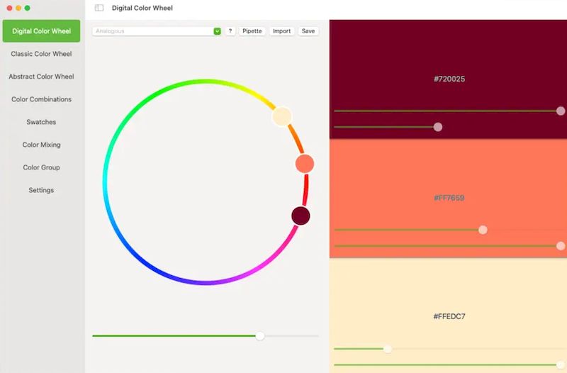 Color Wheel Pro версии 8.1 для macOS