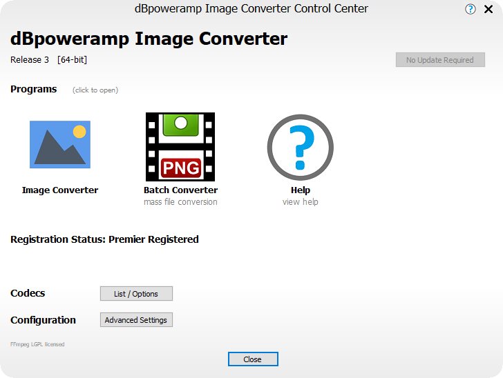 dBpoweramp Image Converter версия R2025.03.05 для macOS
