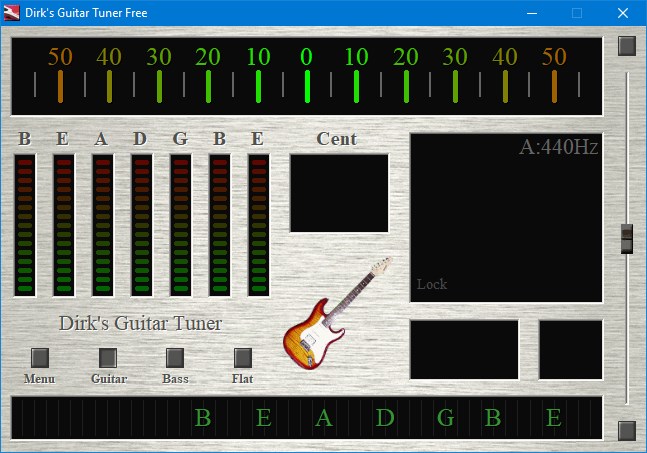 Новая версия тюнера для гитары Дирка 3.4