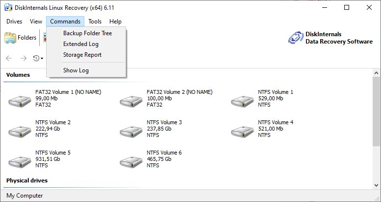 DiskInternals Linux Recovery версия 6.22.5.0