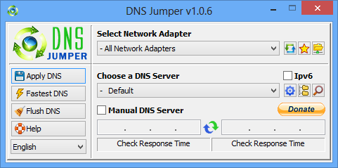 DNS Jumper 2.3 на русском языке