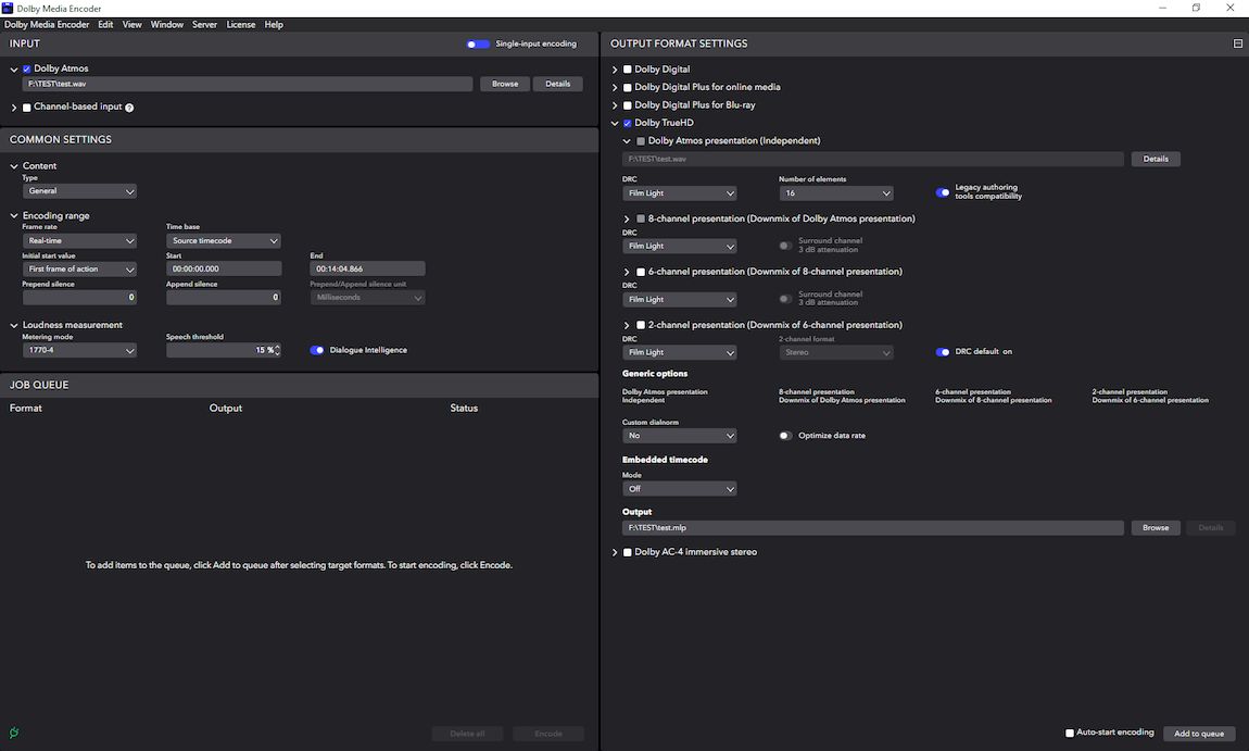 Dolby Media Encoder версии 3.4.0 с портативной версией