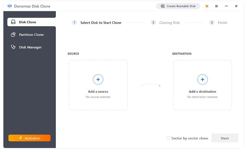 Donemax Disk Clone Enterprise версия 2.4 x64