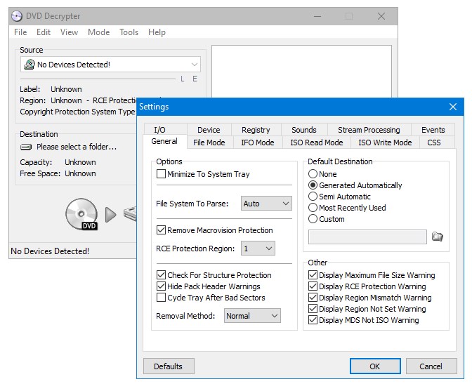 DVD Decrypter версия 3.5.4.0