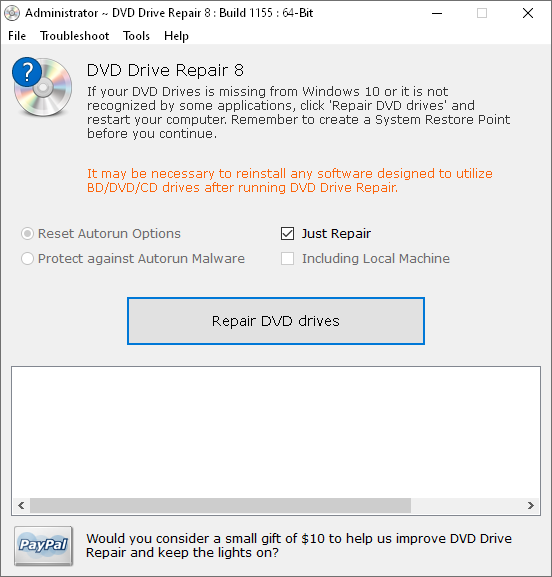 Восстановление DVD-привода 11.2.3.2920 + + Русский интерфейс