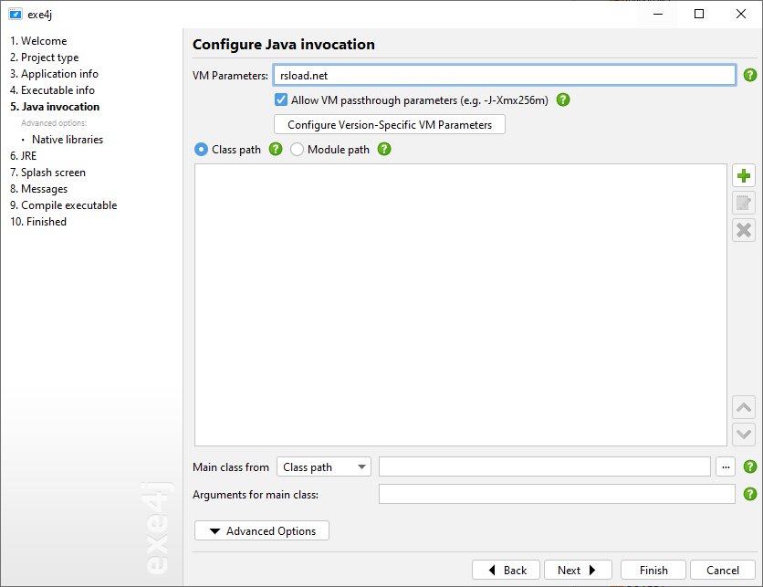 Exe4j версия 9.0 для x64 системы