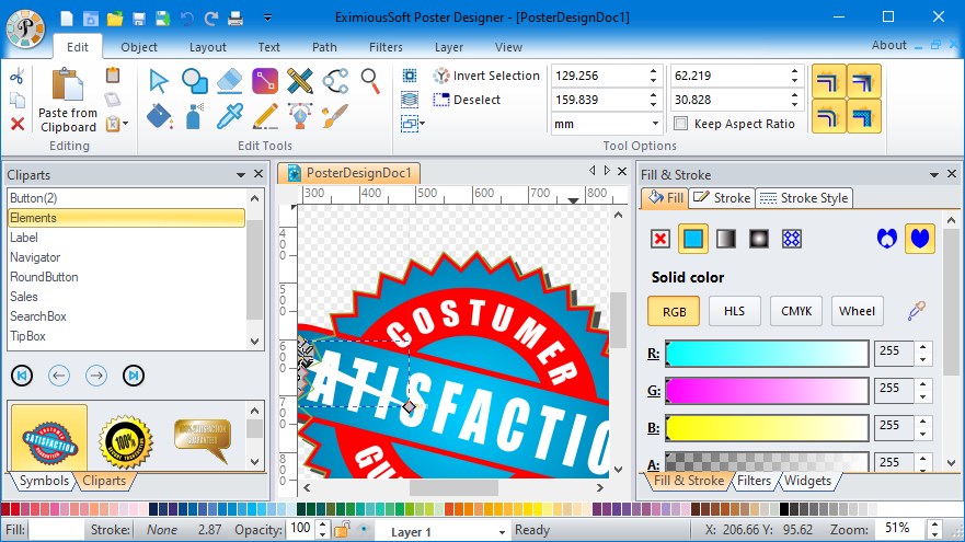 EximiousSoft Poster Designer версия 5.24