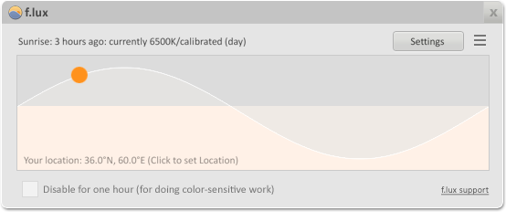 f.lux 4.134 для macOS