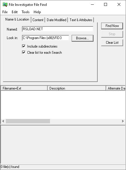 Инструменты для расследования файлов 3.42