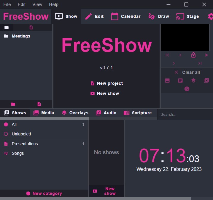 FreeShow версия 0.9.6