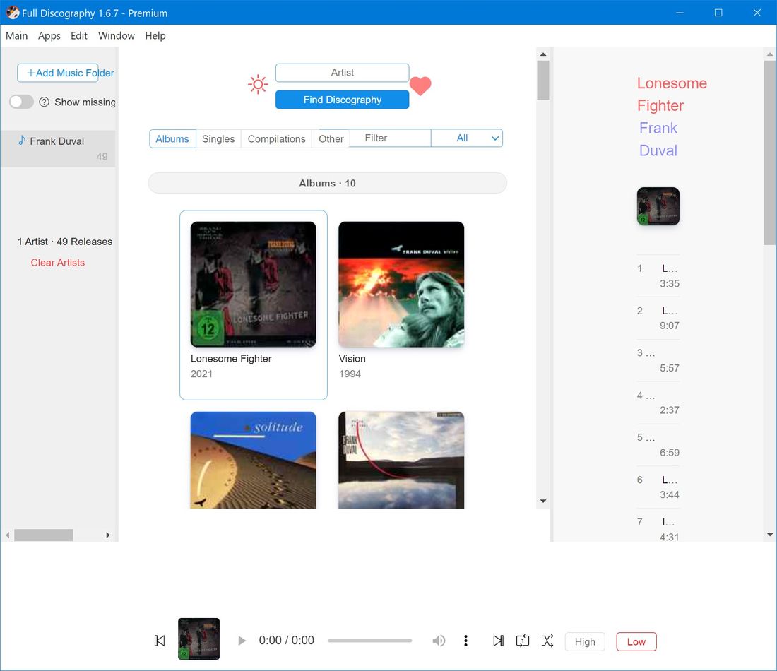 Full Discography 1.7.0 + crack