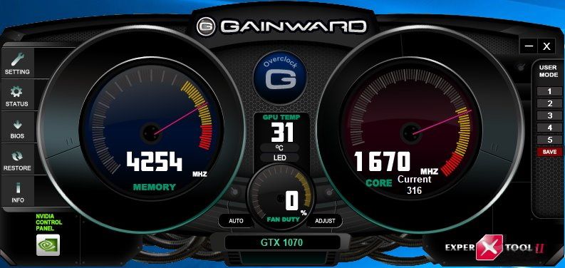 Gainward ExperTool II версии 11.11, 10.22, 10.10 и 9.8