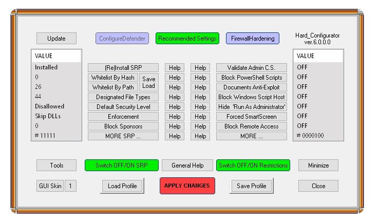 Бета-версия Hard Configurator 7.0.0.1