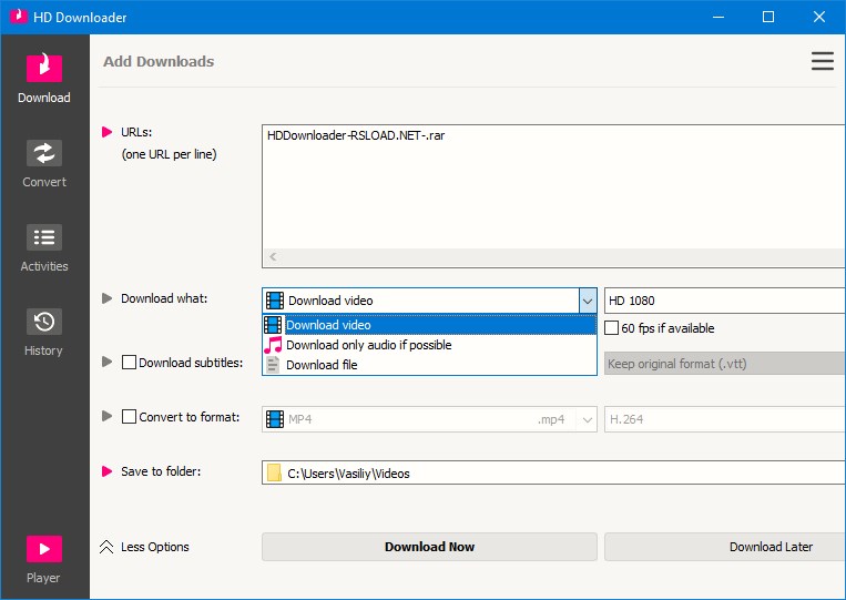 HD Downloader версия 6.7.5