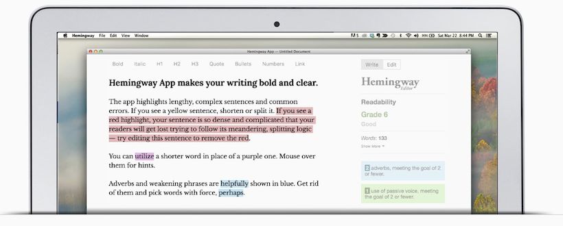 Hemingway Editor версии 3.0.6 для 64-битных систем