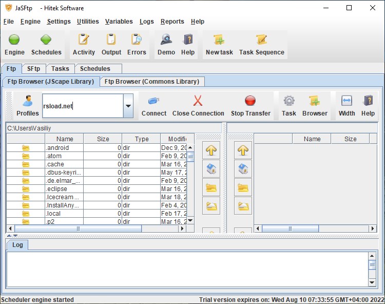 Hitek Software представляет JaSFTP версии 13.10