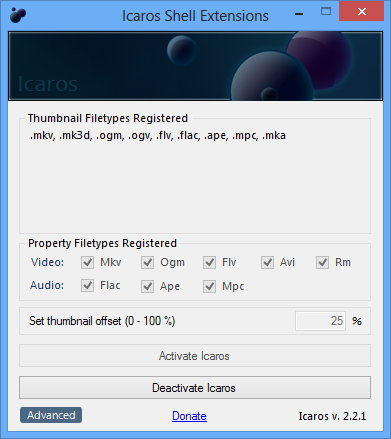 Icaros Shell Extensions 3.3.3