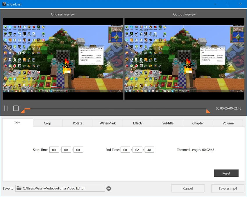 iFunia Video Editor версия 3.5.1