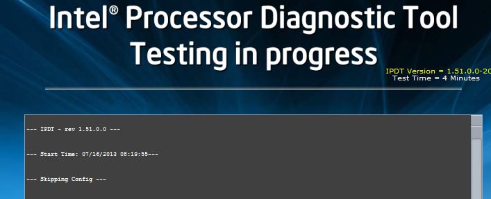 Intel Processor Diagnostic Tool версии 4.1.9.41 для x64