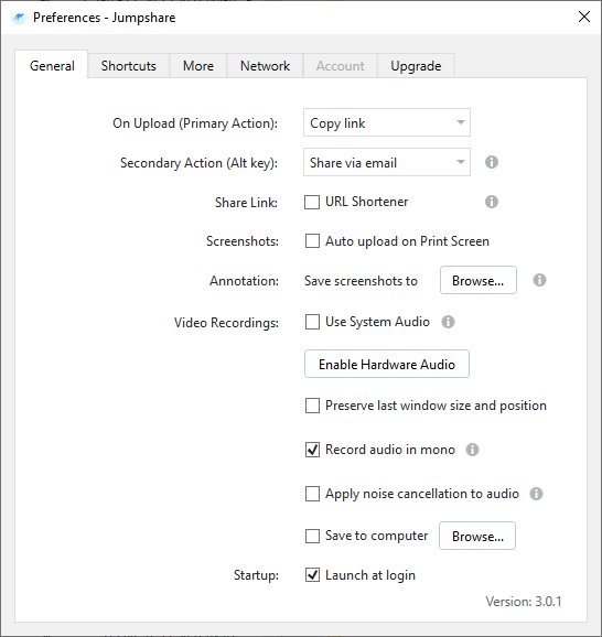 Jumpshare до версии 3.3.7