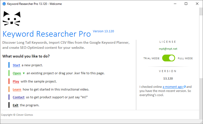 Keyword Researcher Pro версия 13.254