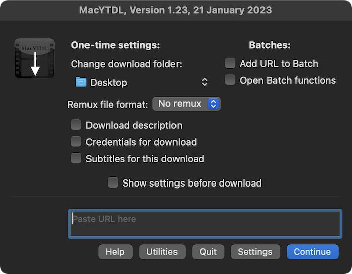 MacYTDL версия 1.28 для macOS