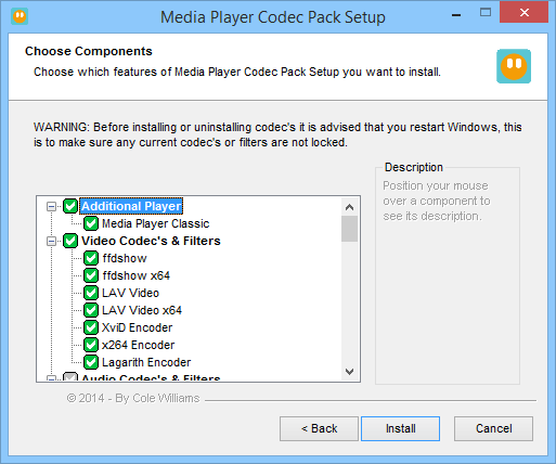 Media Player Codec Pack 4.6.0.313 с дополнительными функциями