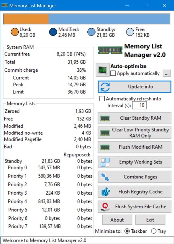 MemListMgr 2.0 для платформы x64
