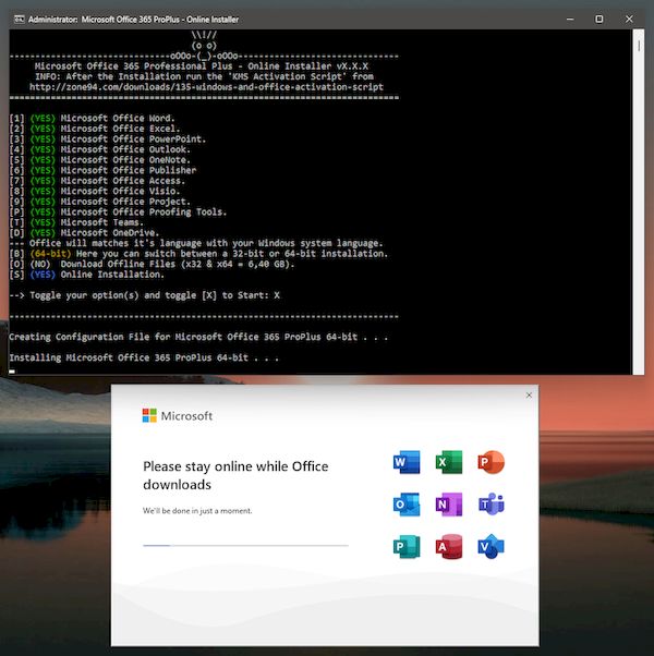 Microsoft Office 365 ProPlus - онлайн-установщика 3.3.0