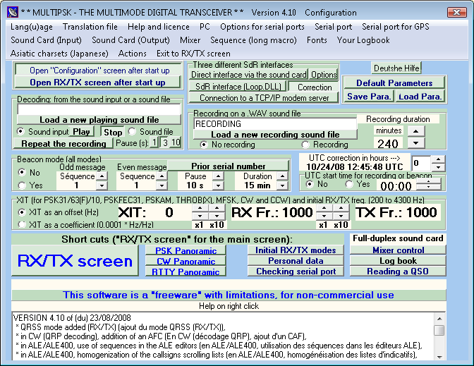 Многофункциональный PSK 4.48.4.1