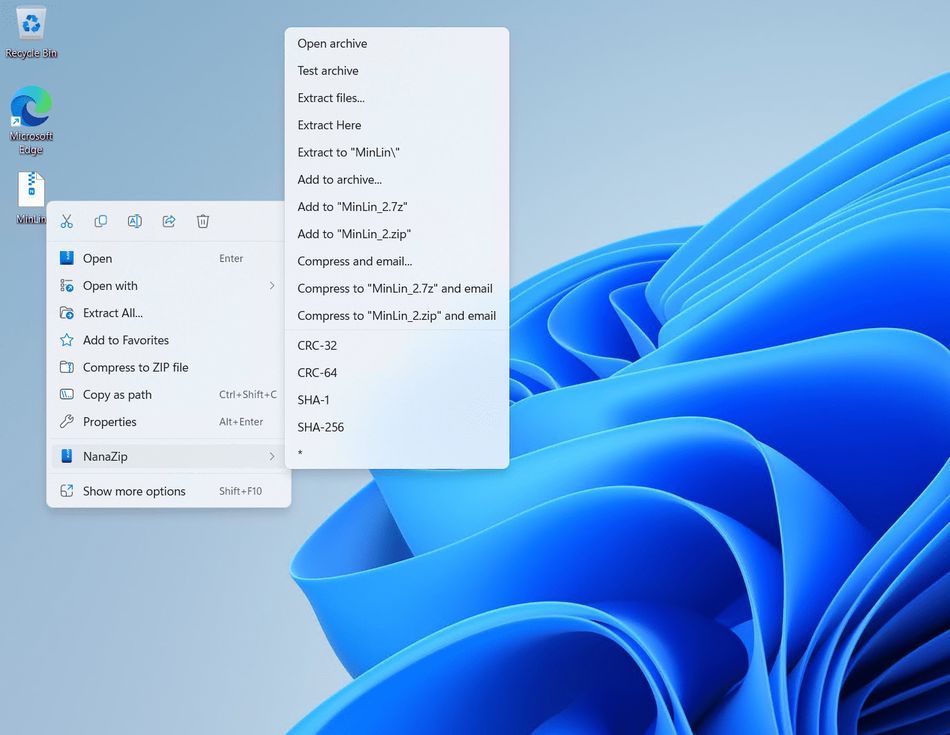 NanaZip версия 3.1.1080.0