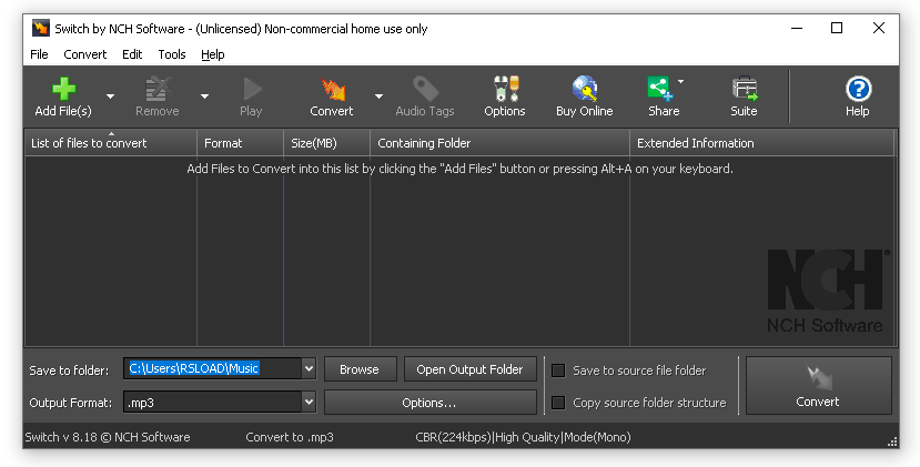 NCH Switch Plus 12.03 с русским языком + для MacOS