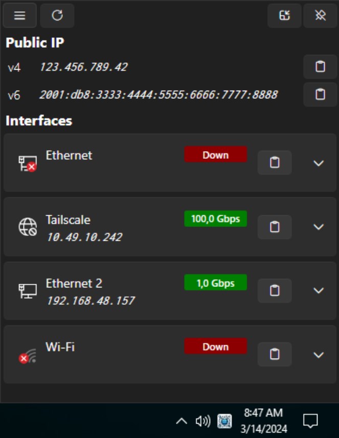 NetIP версия 0.2.0 Альфа