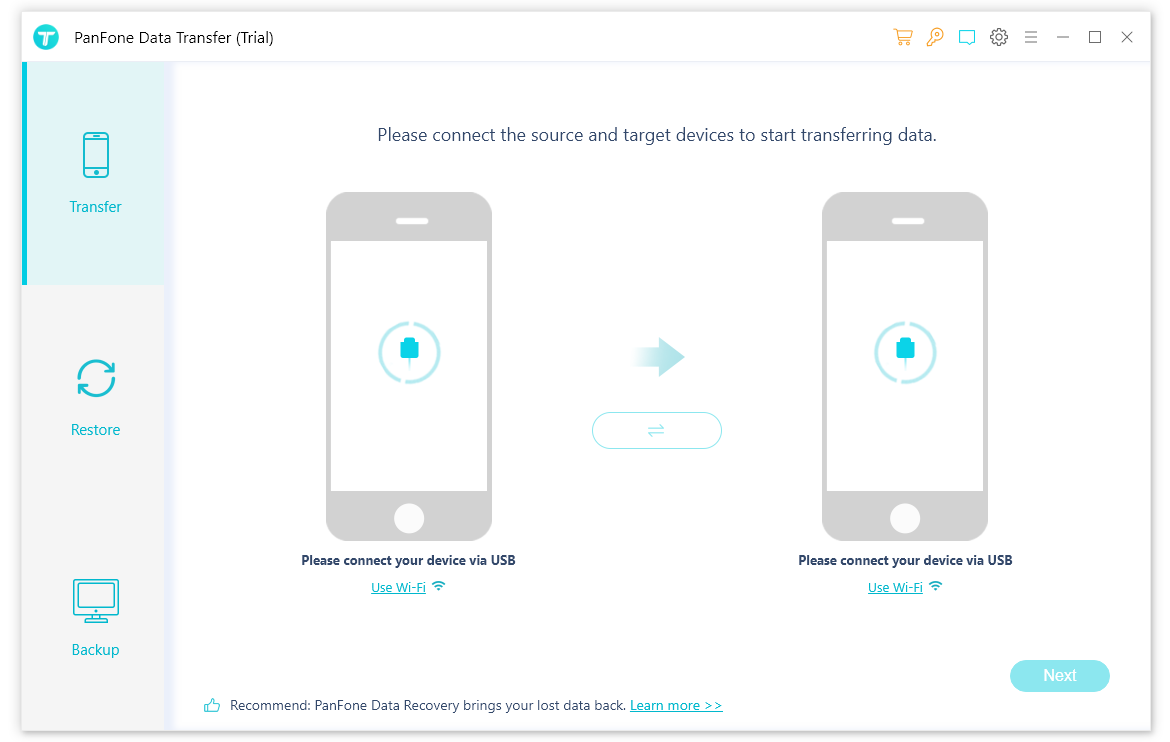 PanFone Data Transfer версия 1.5 для x64