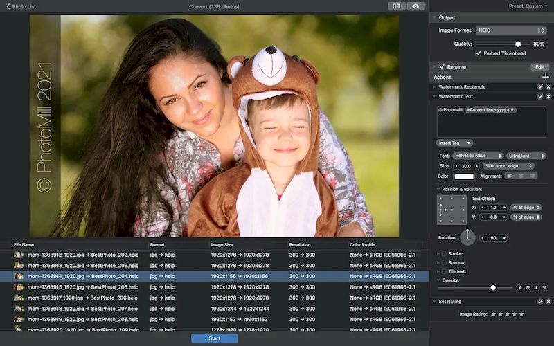 PhotoMill версия 2.7.0 для macOS
