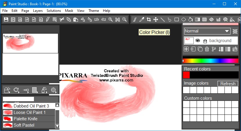 Pixarra TwistedBrush Paint Studio 5.05 с портативной версией