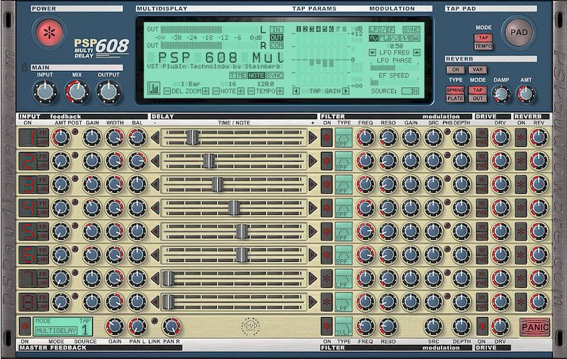 PSPaudioware PSP 608 MultiDelay версия 1.8.6