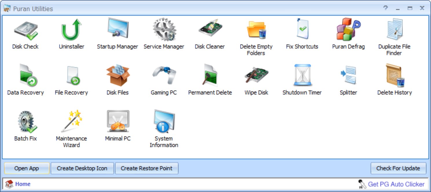 Puran Utilities версия 3.12 / 2.0 на русском языке