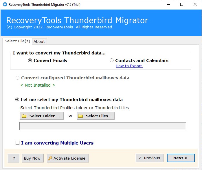 Новая версия 7.8 программного обеспечения RecoveryTools Thunderbird Migrator