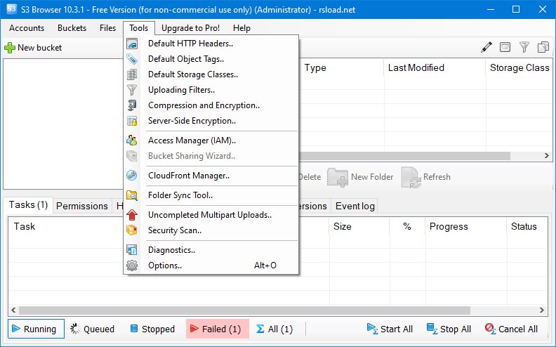 S3 Browser версия 12.0.1